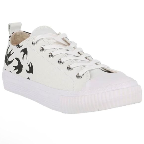 NWT McQ White Swallow Swarm Trainer Size 38 Unisex - Picture 1 of 13